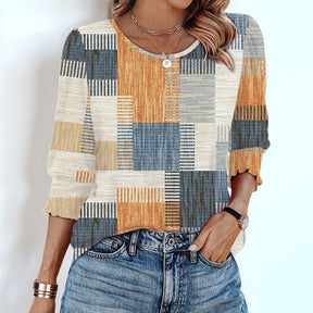 [COMPRE 1, LEVE 2] Blusinha Meriva™ com Punhos Franzidos e Estampas Exclusivas / Charme Atemporal para Todos os Momentos!