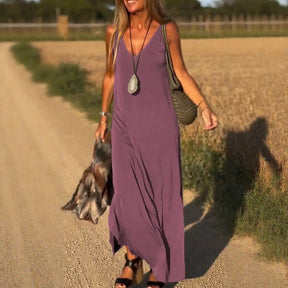 Vestido Terra Nostra™ com Alças Confortáveis e Malha Leve / Conforto, Frescor e Feminilidade sem Esforço!