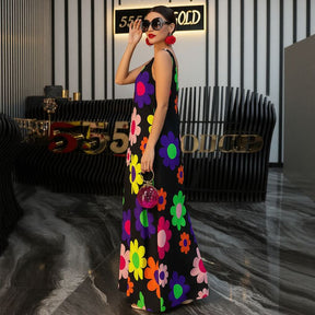 Vestido Flora™ com Estampa Floral Vibrante / Para Mulheres que Exalam Energia e Charme!