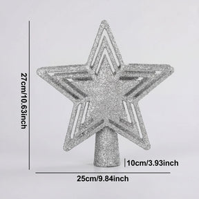 Projetor Natalino de Estrela para Topo de Árvore de Natal Modern Lar™ / O Toque Final Que Deixa Seu Natal Perfeito