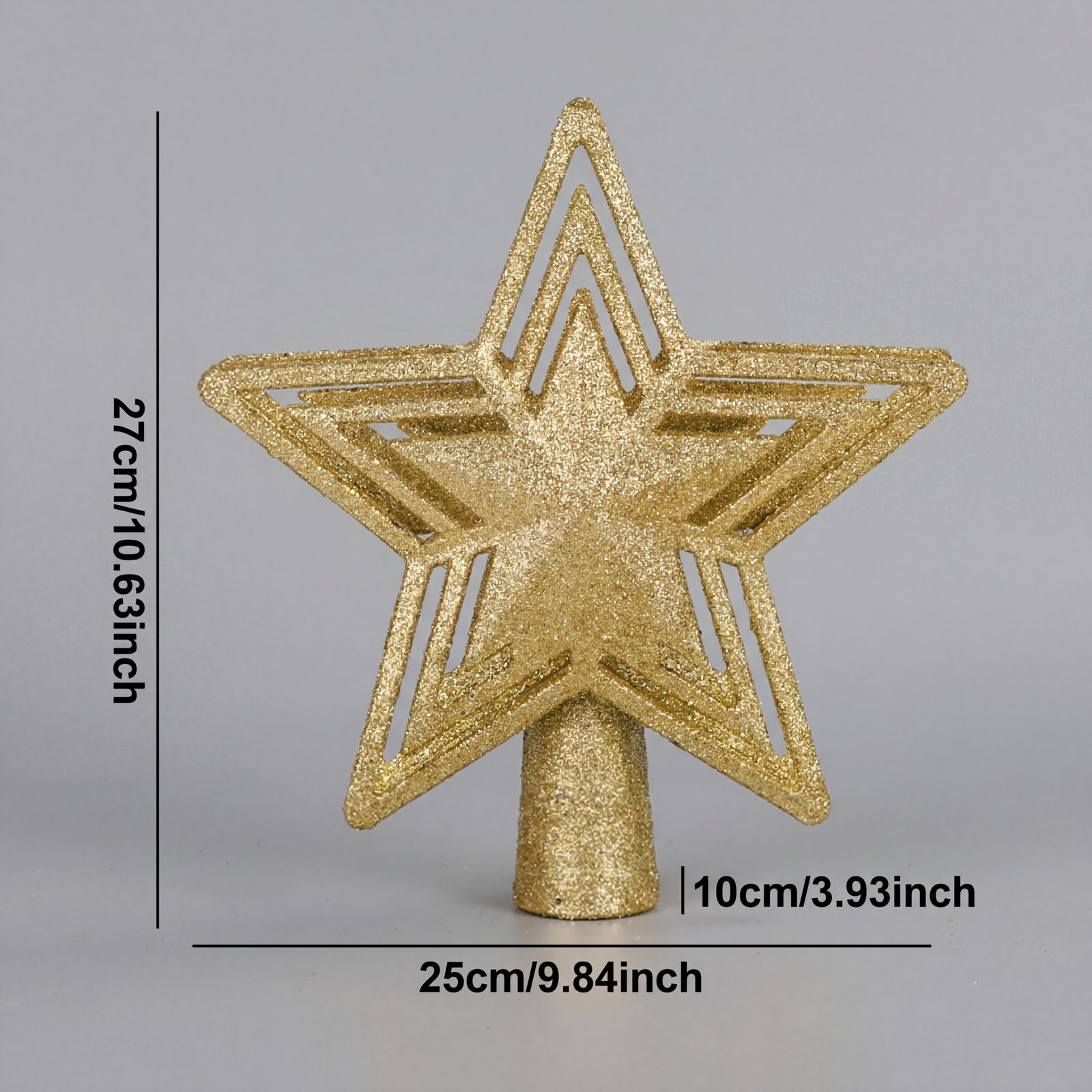 Projetor Natalino de Estrela para Topo de Árvore de Natal Modern Lar™ / O Toque Final Que Deixa Seu Natal Perfeito