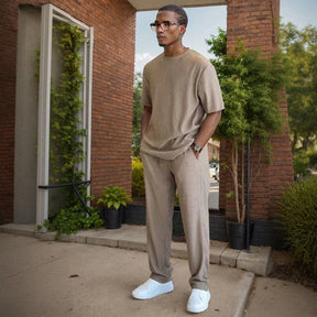 Conjunto Masculino Gentleman™ em Seda Gelo com Tecnologia Antitranspirante / Diga adeus às roupas pesadas, apertadas e desconfortáveis !