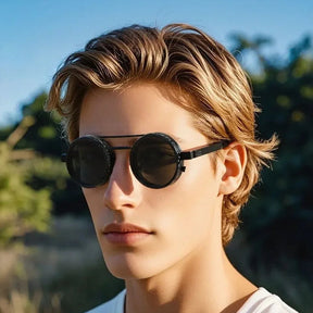 [Compre 1  e Leve 2] Óculos de Sol Eclipse™ com Regulagem de Luminosidade e Design Retrô / Visual Único e Proteção Total em Qualquer Ambiente!