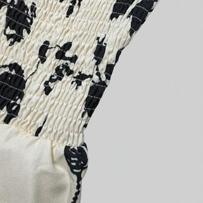 Vestido Violetta™ com Estampa Floral e Saia Ampla Confortável / Sofisticação Atemporal e Liberdade para Mulheres de Reais!