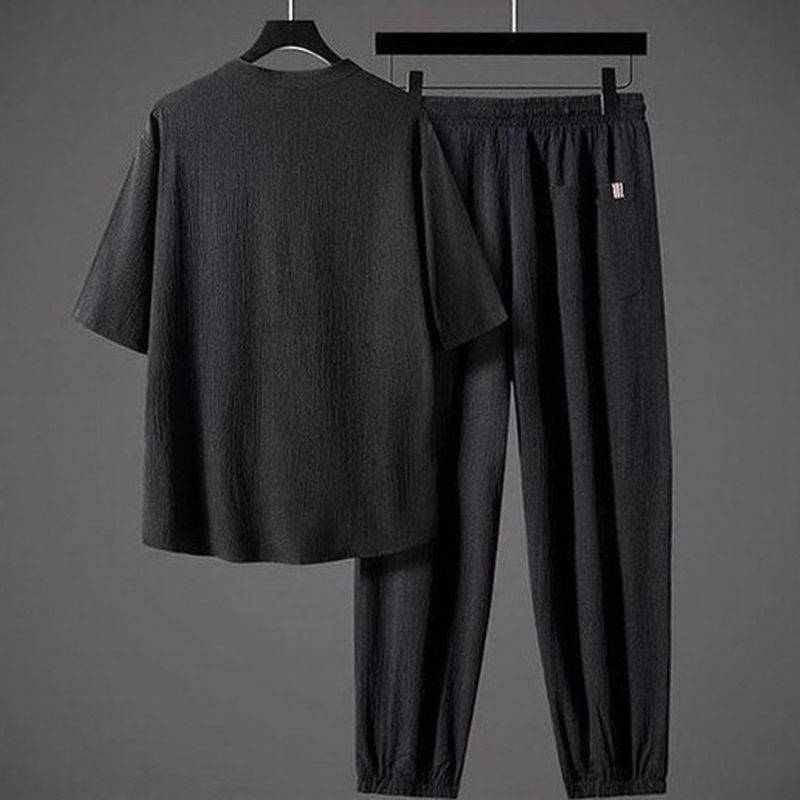 Conjunto Sartori™ em Viscose Premium com Gola Minimalista / O Ponto de Encontro Entre Conforto e Classe!