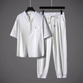 Conjunto Sartori™ em Viscose Premium com Gola Minimalista / O Ponto de Encontro Entre Conforto e Classe!