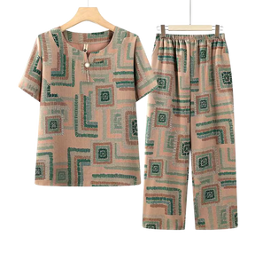 Conjunto Harmonia™ com Estampa Retrô-Chic / O Equilíbrio Perfeito Entre Estilo e Conforto Diário!