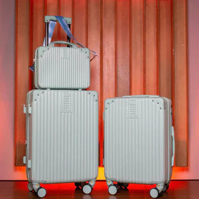 Kit 2 Malas de Viagem 10kg + 23kg com Frasqueira | Padrão ANAC | ABS Ultra Resistente | Rodas 360° | Cadeado TSA