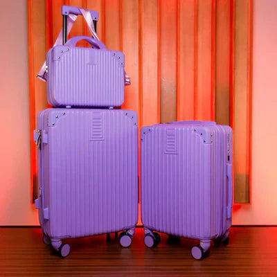 Kit 2 Malas de Viagem 10kg + 23kg com Frasqueira | Padrão ANAC | ABS Ultra Resistente | Rodas 360° | Cadeado TSA