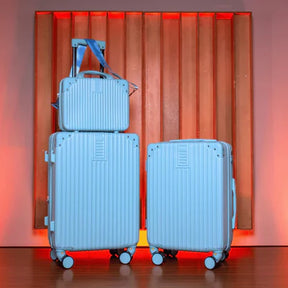 Kit 2 Malas de Viagem 10kg + 23kg com Frasqueira | Padrão ANAC | ABS Ultra Resistente | Rodas 360° | Cadeado TSA