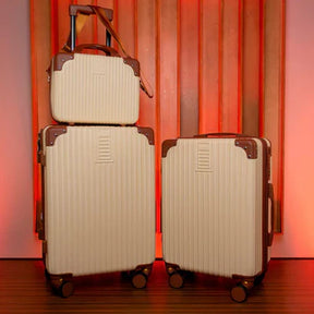 Kit 2 Malas de Viagem 10kg + 23kg com Frasqueira | Padrão ANAC | ABS Ultra Resistente | Rodas 360° | Cadeado TSA