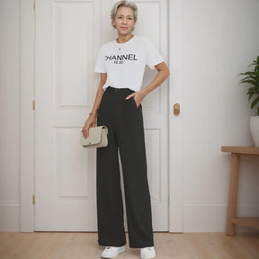 Calça Naomi™ em Viscose Premium com Toque de Modal / Porque Você Merece Conforto com Estilo Refinado!